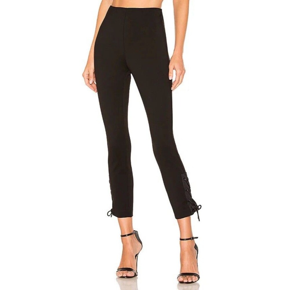 Rag & Bone Simone Lace Up Pants in Black - Size 2